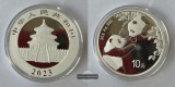 China  10 Yuan  2023  Panda  KM#2750 FM-Frankfurt  Feinsilber:...