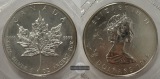 Kanada - 5 Dollar  1988  Maple Leaf   FM-Frankfurt    Feinsilb...