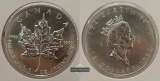 Kanada - 5 Dollar  1992  Maple Leaf   FM-Frankfurt    Feinsilb...