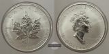 Kanada - 5 Dollar  2001  Maple Leaf   FM-Frankfurt    Feinsilb...