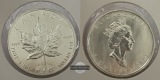 Kanada - 5 Dollar  2001  Maple Leaf   FM-Frankfurt    Feinsilb...