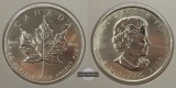 Kanada - 5 Dollar  2007  Maple Leaf   FM-Frankfurt    Feinsilb...