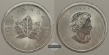 Kanada - 5 Dollar  2015  Maple Leaf   FM-Frankfurt    Feinsilb...