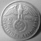 2 Reichsmark, 1936 D,Hindenburg