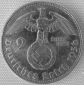 2 Reichsmark, 1936 G,Hindenburg