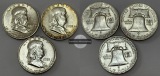 USA 3x 1/2 Dollar 1951,52 Franklin Half Dollar FM-Frankfurt  F...