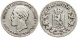 Norwegen: Oskar II., 2 Kroner 1877, Silber mit schöner Patina...