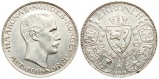 Norwegen: Håkon VII., 2 Kroner 1915, Silber, TOP-ERHALTUNG! s...