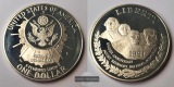 USA 1 Dollar Liberty 1991 FM-Frankfurt Feinsilber: 24,1g