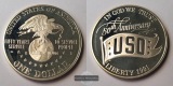 USA  1 Dollar   1991 S    USO 50th Anniversary    FM-Frankfurt...