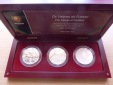     PORTUGAL 3 x 8 Euro UEFA 2004 - 3 Oz .925 Silber Proof mit Holzetui und CoA 86,3g fein PP