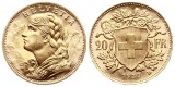     Schweiz: 20 Franken 1980 B, Vreneli, stgl