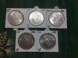     USA Lot Silber Morgan Dollar 1885, 1887, 1896, 1898o, 1890 in sehr guter Erhaltung