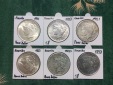     USA Lot Silber Peace Dollar 1922, 1922d, 1922s, 1923, 1923s und 1927d in sehr guter Erhaltung