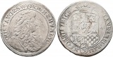     Very rare variety 2/3 taler Ellrich Gustav Sayn-Wittgenstein-Hohenstein 1676 year mint