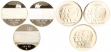     Norwegen: Harald V., 1991-2026, 3 x 100 Kroner, Unionsoppløsning, 3 Unzen Feinsilber, siehe unten!