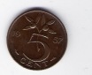Niederlande 5 Cent 1957 Bro   Schön Nr.65