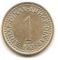 Jugoslawien 1 Denar 1983 #156