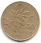 Türkei 2500 Lira 1992 #12