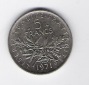 Frankreich 5 Francs K-N,N plattiert 1971 Schön Nr.235