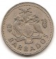 Barbados 25 Cent 1973 #44
