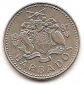 Barbados 25 Cent 1987 #44