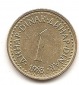Jugoslawien 1 Dinar 1983 #7