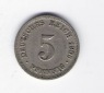 Deutsches Reich 5 Pfennig 1906 D  Jäger Nr.12