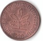 2 Pfennig 1990 F (A407)b.