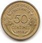 Frankreich 50 Centimes 1938 #342
