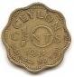 Ceylon 10 Cents 1944 #398