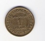 Frankreich 1 Francs Al-Bro 1922   Schön Nr.197