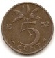Niederlande 5 Cent 1952 #411