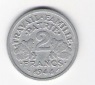 Frankreich 2 Franc 1944 Al    Schön Nr.214