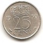Niederlande 25 Cent 1950 #446