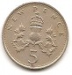 Großbritannien 5 Pence 1975 #449