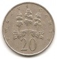 Jamaica 20 Cents 1969 #460