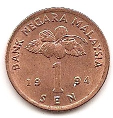  Malaysia 1 Sen 1994 #479   