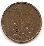  Niederlande 1 Cent 1955 #496   