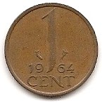  Niederlande 1 Cent 1964 #496   