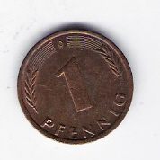 Deutschland  1 Pfennig J.380 1975 D siehe Bild