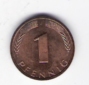 Deutschland  1 Pfennig J.380 1975 J siehe Bild