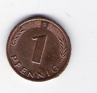 Deutschland  1 Pfennig J.380 1982 G siehe Bild