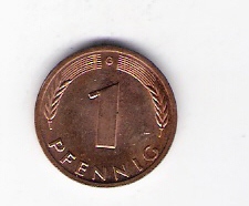 Deutschland  1 Pfennig J.380 1984 G siehe Bild