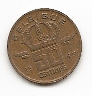  Belgien 50 Centimes 1969 #505   