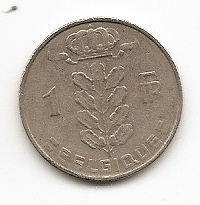 Belgien 1 Franc 1963 #269   