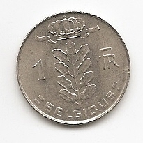  Belgien 1 Franc 1975 #269   