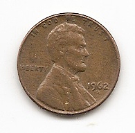  USA 1 Cent 1962 D #262   