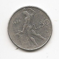  Italien 50 Lire 1976 #508   