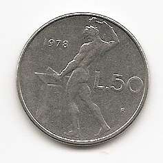  Italien 50 Lire 1978 #508   